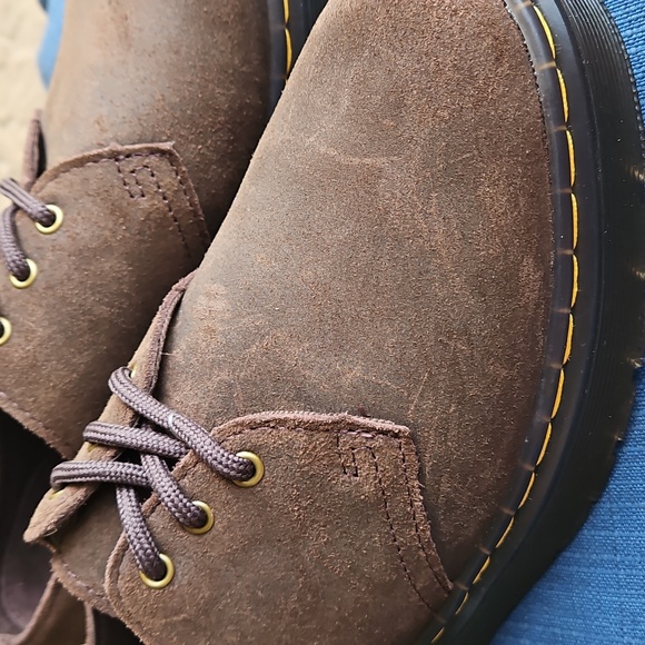 Dr Martens Zavala Oxford, Crazy Horse Leather, Dark Brown, Unisex M/6, W/7 NWT